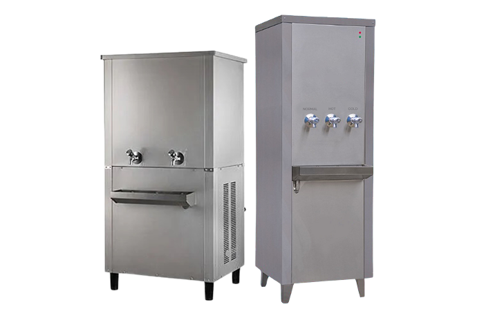 water dispensers of different models - normal, hot and cold