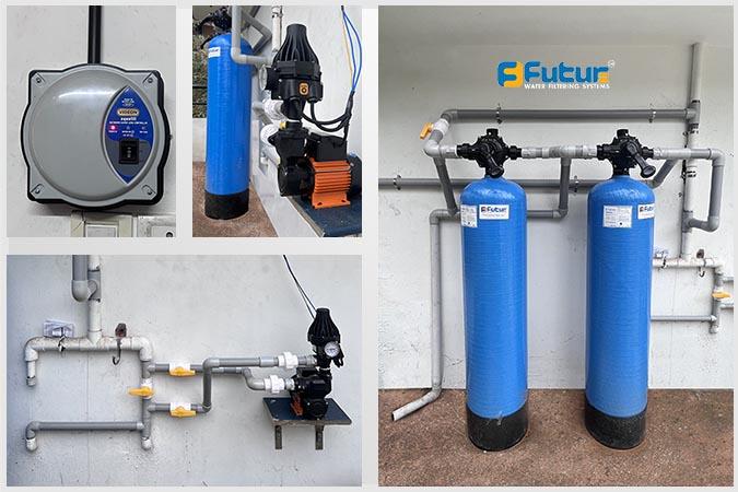 Whole house water filtration system