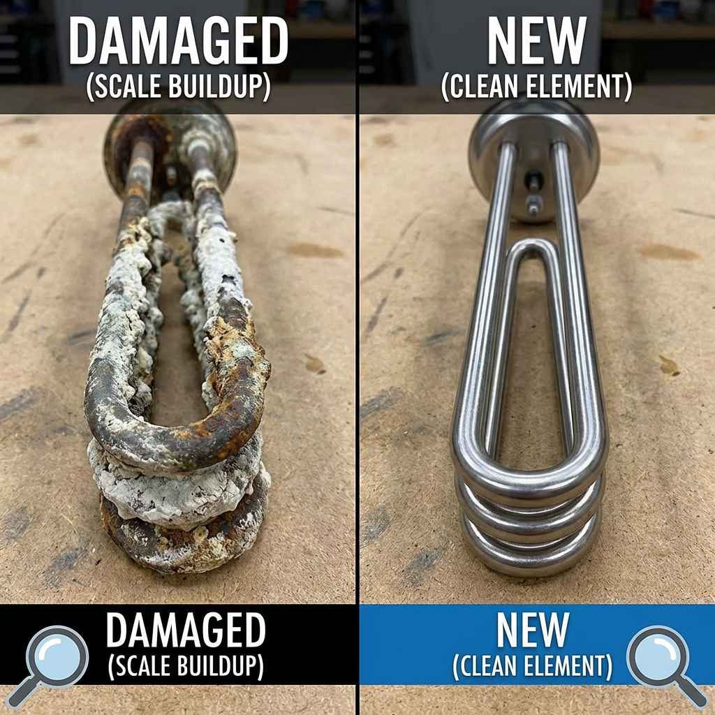 Comparison of damaged vs protected water appliances