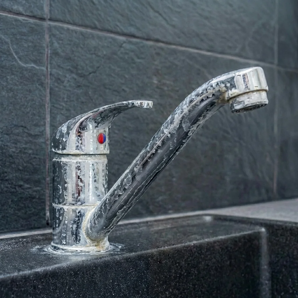 Compare hard water scale with soft water