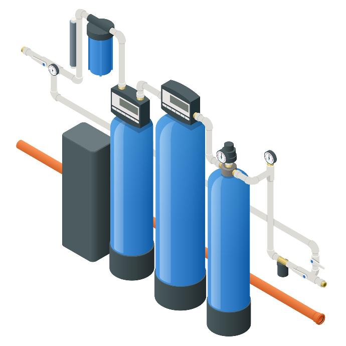whole house water filtration illustration